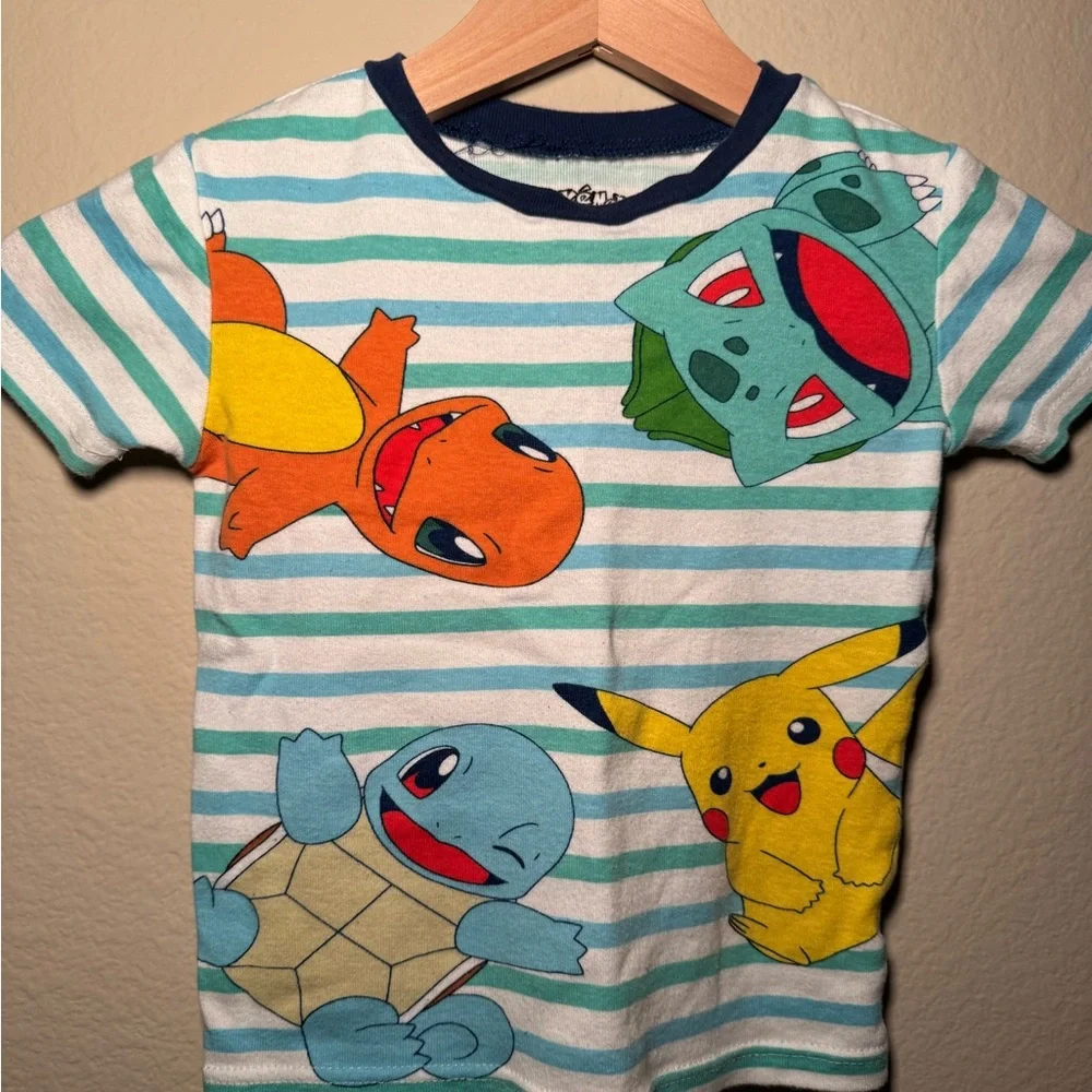 Pokémon boys 3 pieces size 6 100% cotton pajama